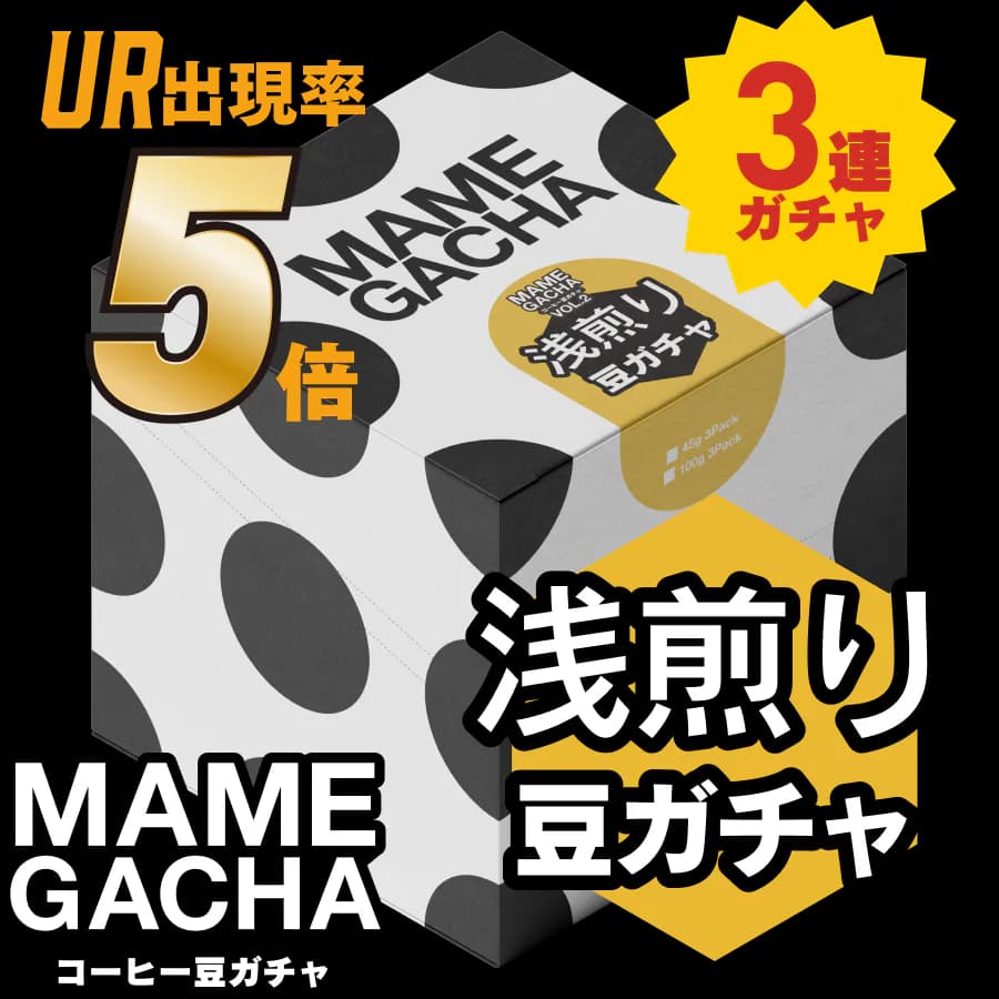 【豆ガチャvol.4】コーヒー豆 浅煎り 3連ガチャ