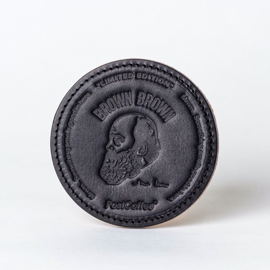 PostCoffee別注 BrownBrown レザーコースター ブラック | PostCoffee