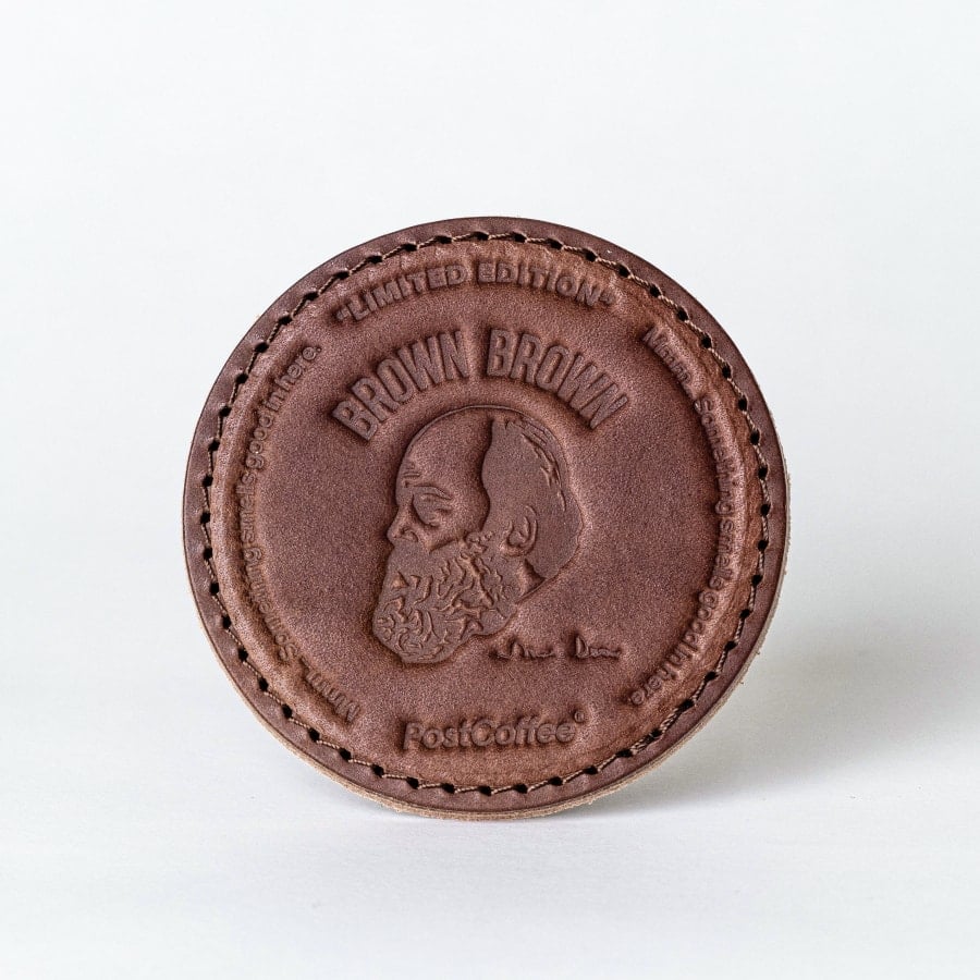 PostCoffee別注 BrownBrown レザーコースター ブラウン | PostCoffee