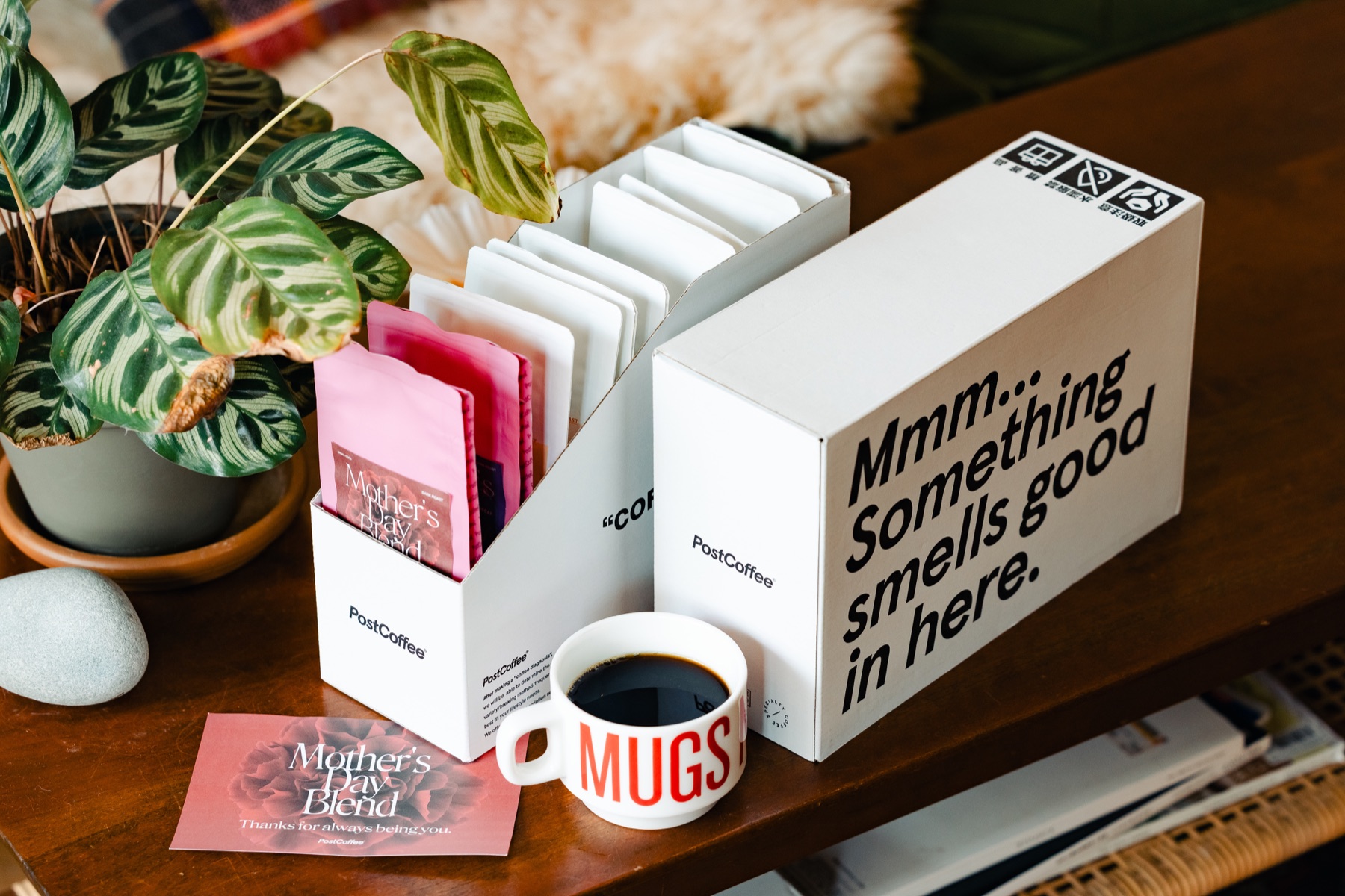 コーヒーギフトを開ける